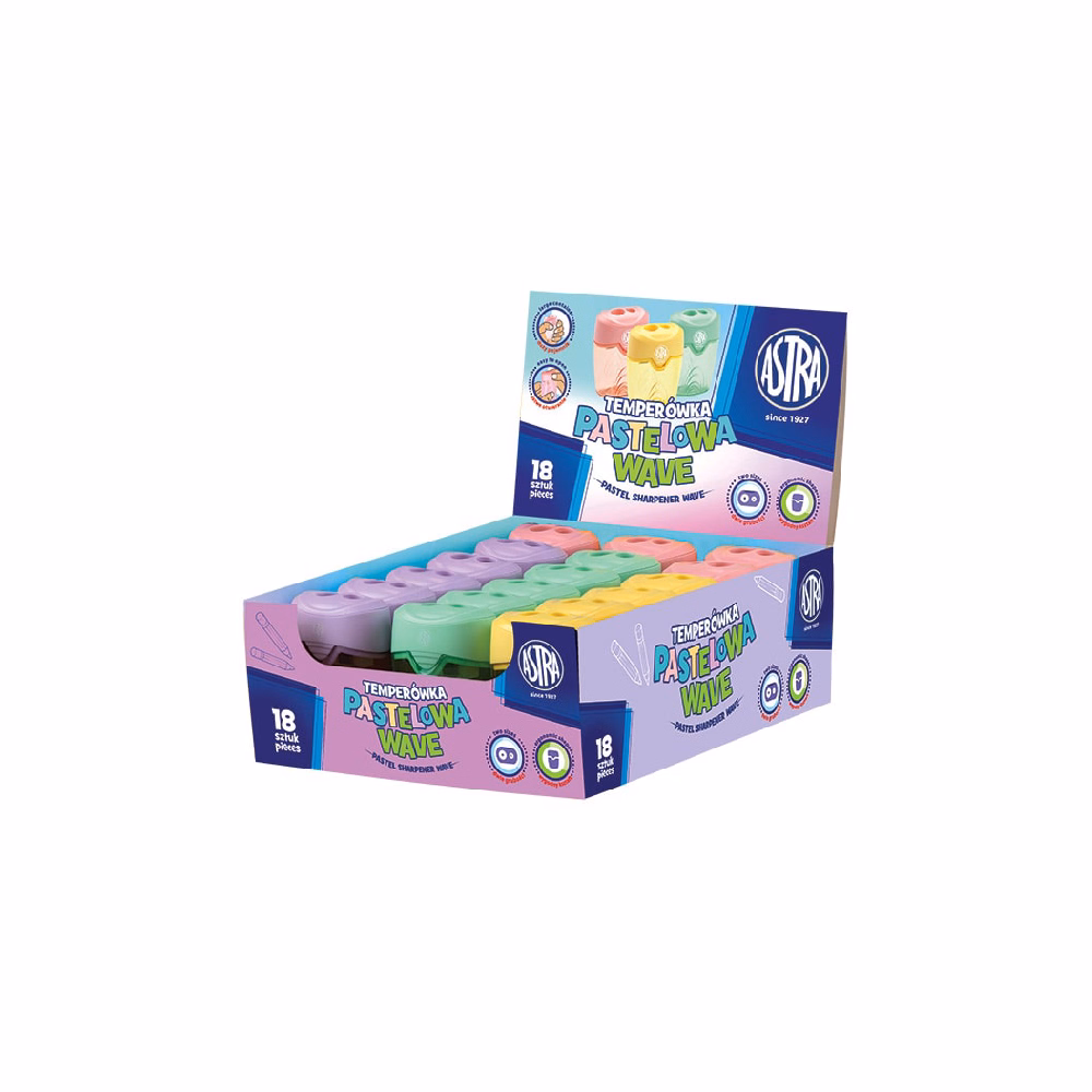 Hegyező ASTRA pasztell 2 lyukú tartályos Hegyező ASTRA pasztell 2 lyukú tartályos