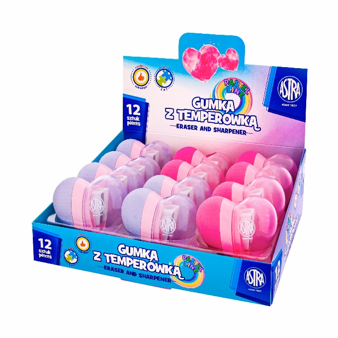 Hegyező ASTRA radírral szív forma