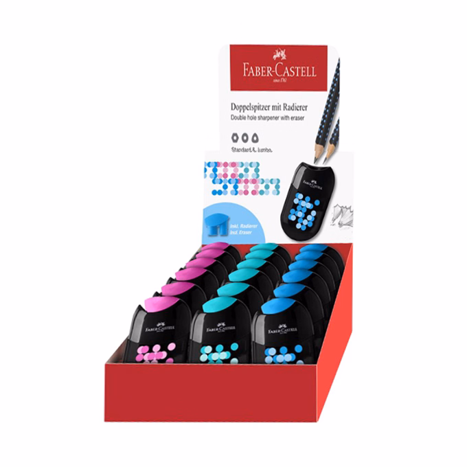 Hegyező FABER-CASTELL kéttónusú műanyag dupla tartályos