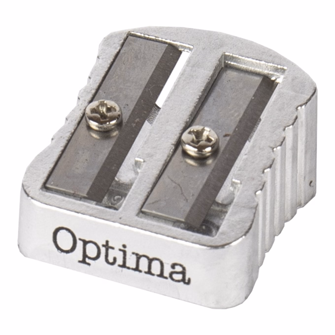Hegyező OPTIMA fém bordázott fogórész 2 lyukú 1db/bliszter