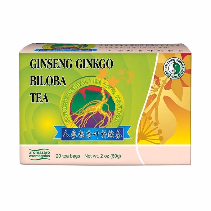 Herbatea DR CHEN Ginseng-Ginkgo-Zöld tea 20 filter/doboz