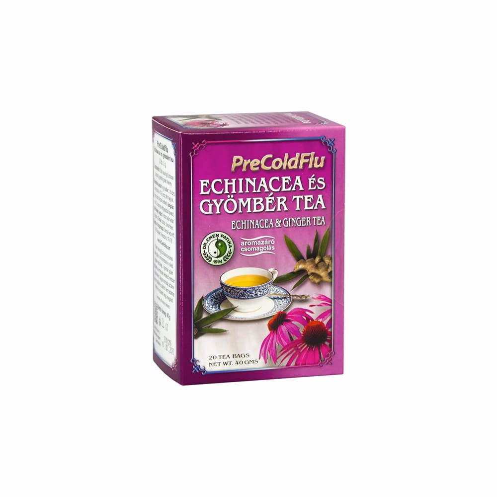Herbatea DR CHEN Precoldflu Echinacea és Gyömbér 20 filter/doboz