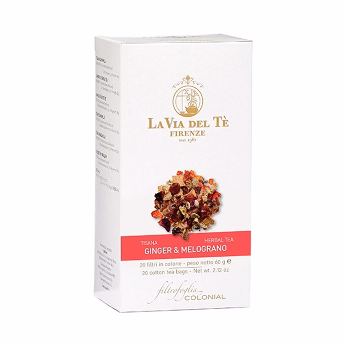 Herbatea LA VIA DEL TÉ gyömbér-gránátalma 15x3 g