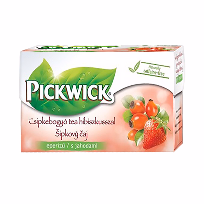 Herbatea PICKWICK csipkebogyó-hibiszkusz-eper 20 filter/doboz