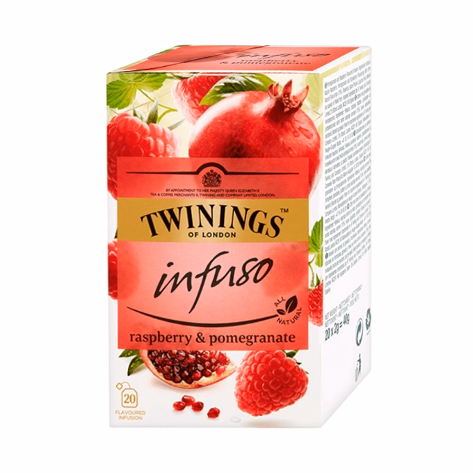 Herbatea TWININGS gránátalma és málna 20 filter/doboz