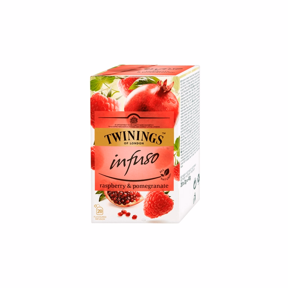 Herbatea TWININGS gránátalma és málna 20 filter/doboz