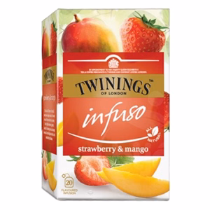 Herbatea TWININGS mangó és eper 20 filter/doboz