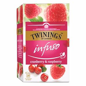 Herbatea TWININGS vörösáfonya és málna 20 filter/doboz