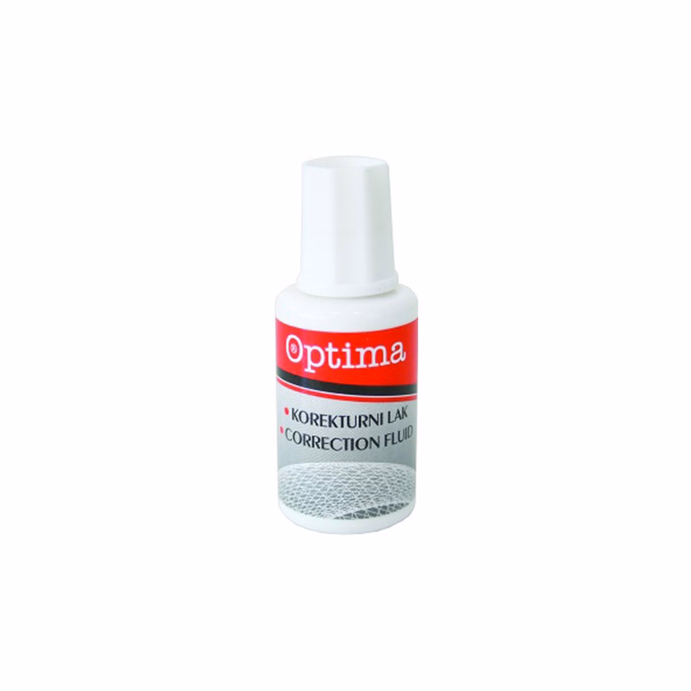 Hibajavító folyadék OPTIMA ecsetes oldószeres 20 ml