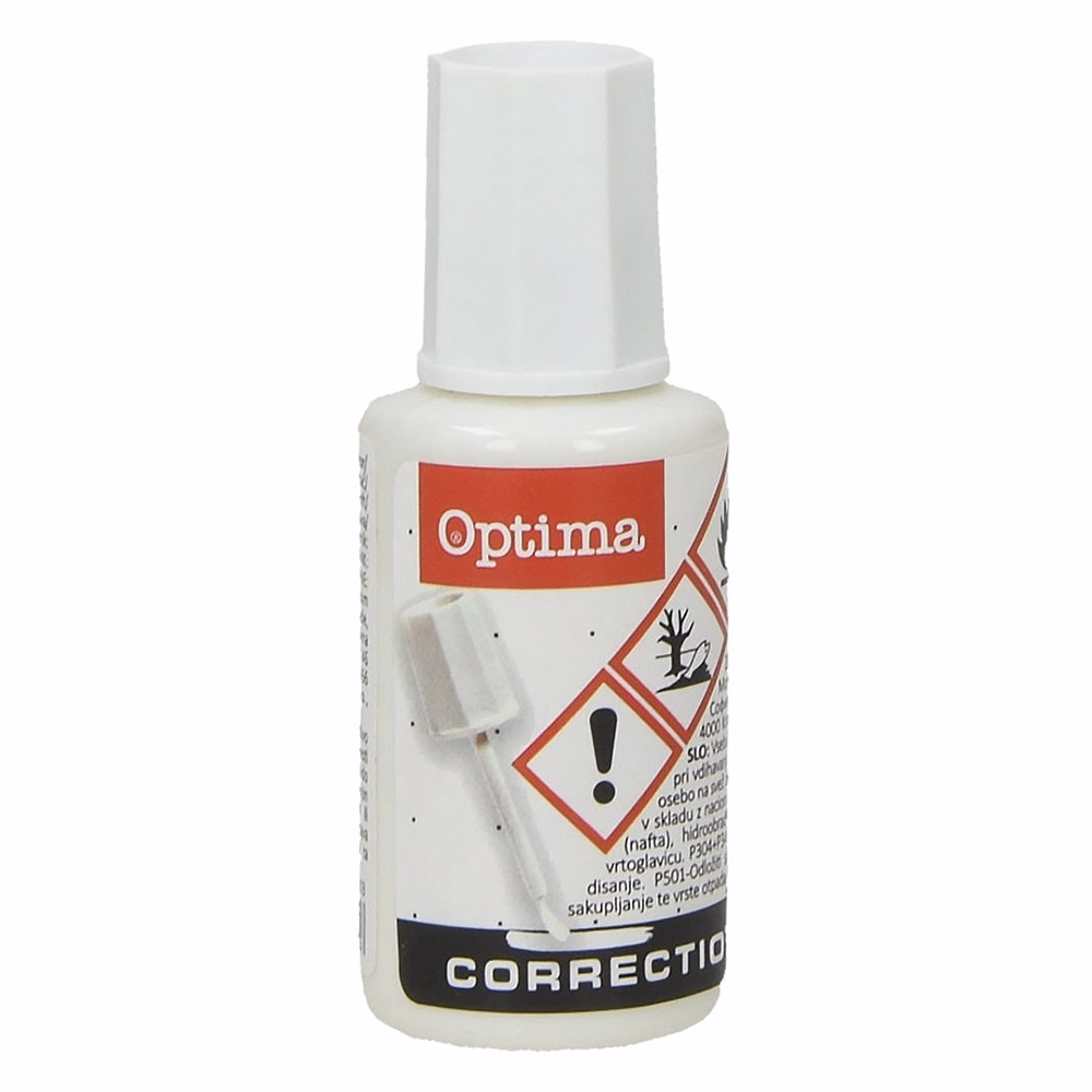 Hibajavító folyadék OPTIMA ecsetes oldószeres 20 ml