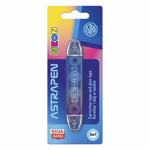 Hibajavító roller és ragasztó roller ASTRA PEN 2in1 neon