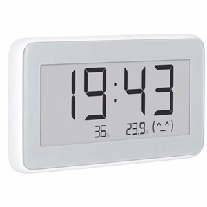 Hő és páratartalom mérő XIAOMI Mi Temperature And Humidity Monitor Clock Pro fehér