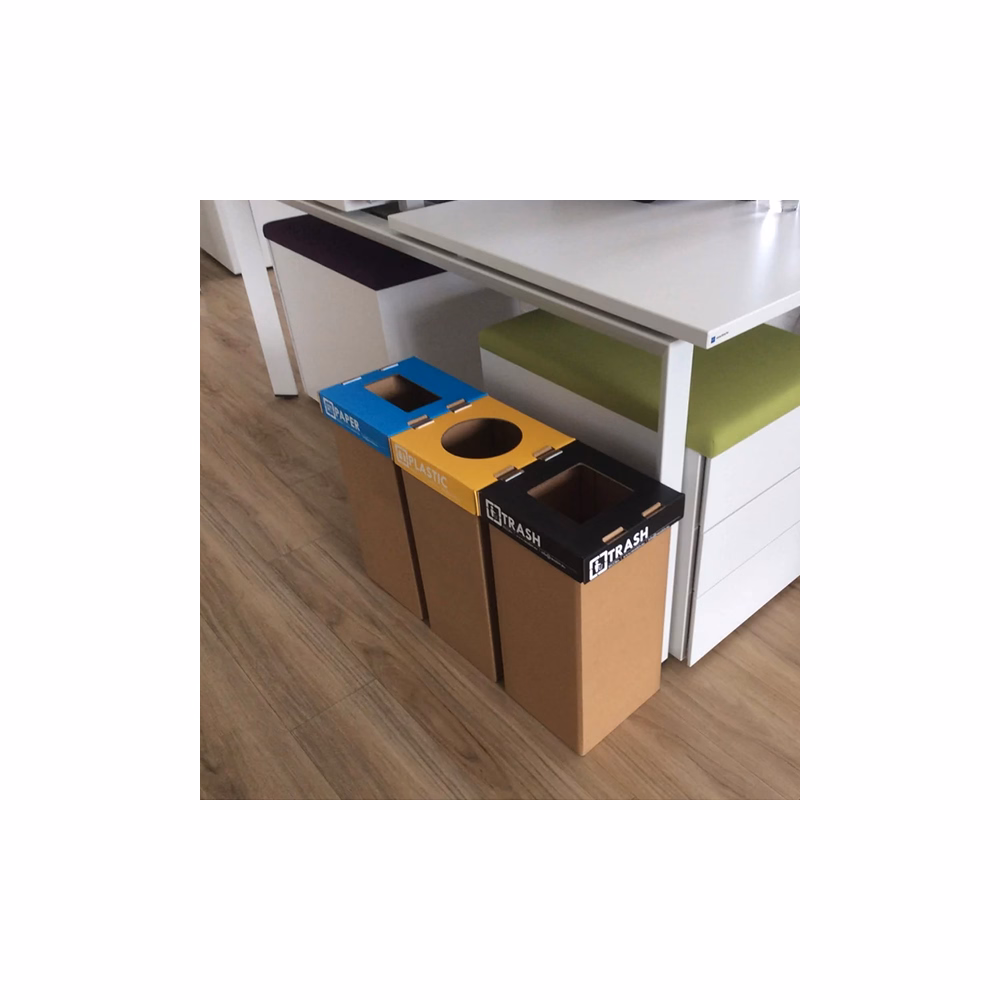 Hulladéktároló karton szelektív 20 L vegyes hulladékhoz magyar felirattal