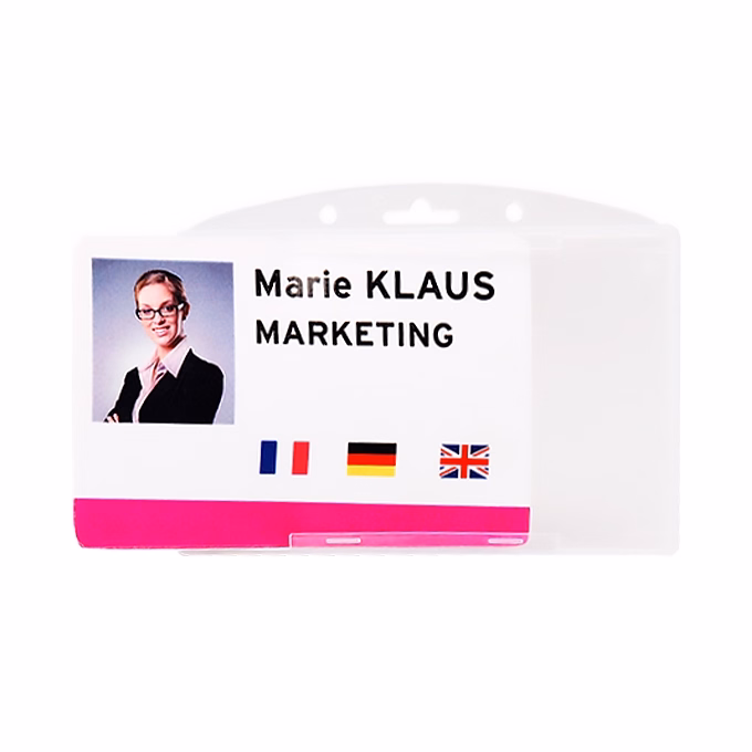 ID kártya és mágneskártyatartó tok DJOIS fekvő 65 x 89 mm 10 darabos