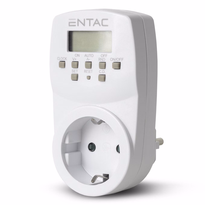 Időkapcsoló ENTAC digitális programozható IP20