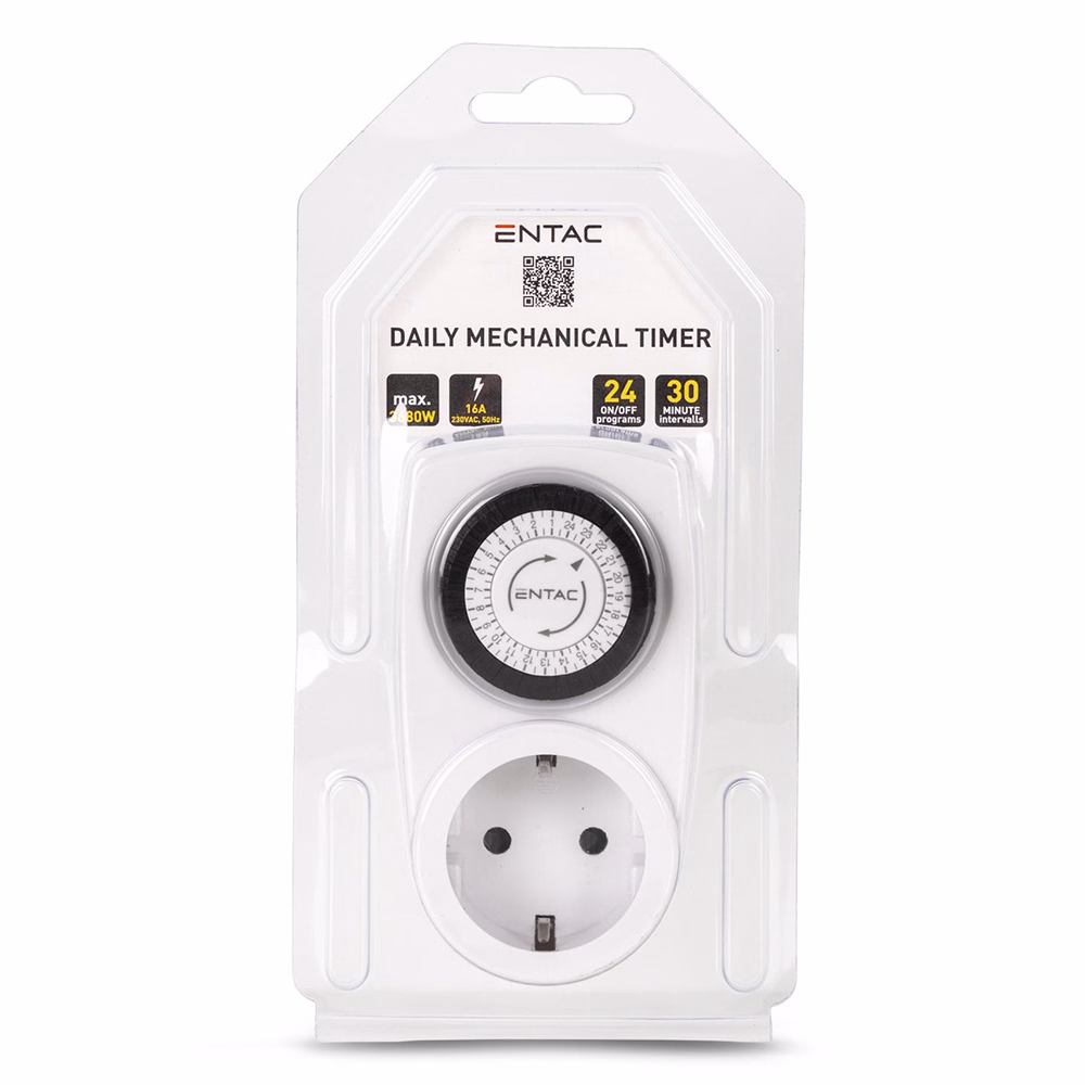 Időkapcsoló ENTAC mechanikus programozható IP20