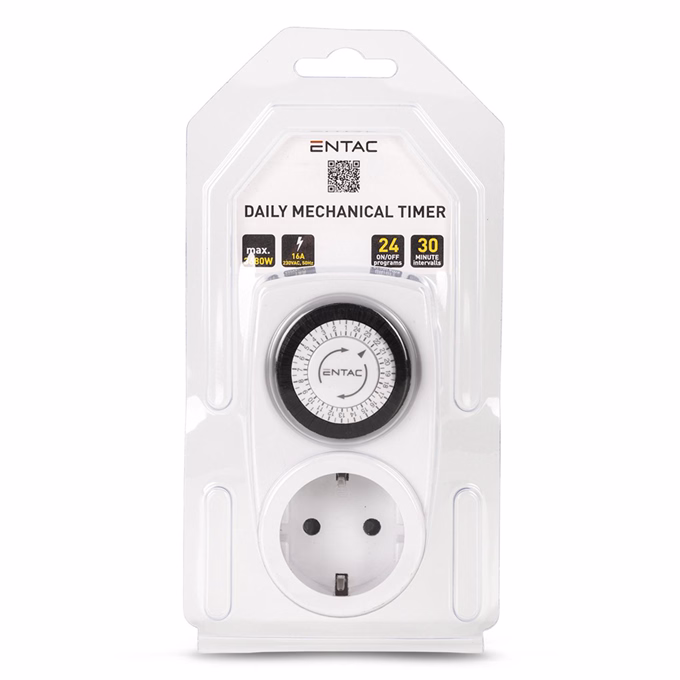 Időkapcsoló ENTAC mechanikus programozható IP20