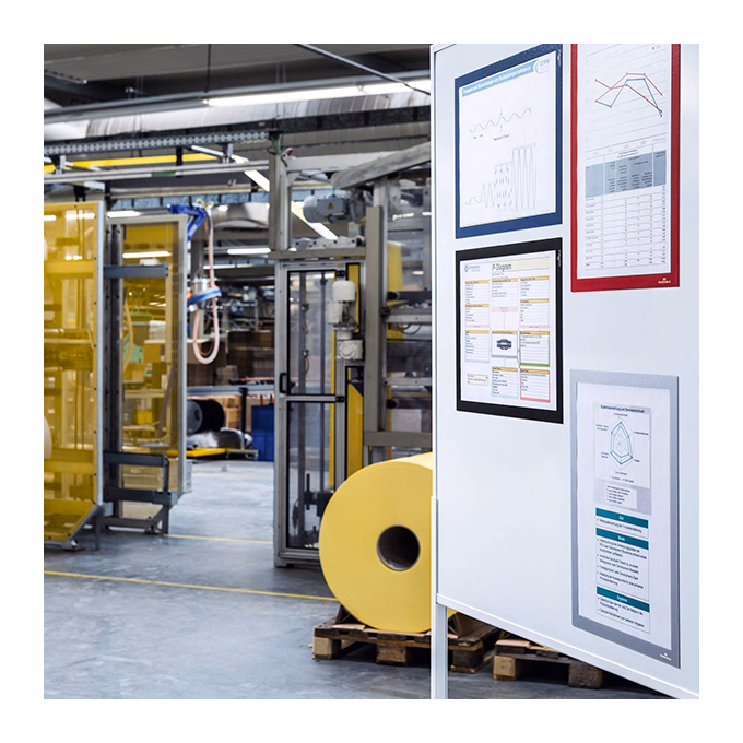 Infokeret DURABLE Duraframe A/3 fém felületre mágneses ezüst 5 darabos