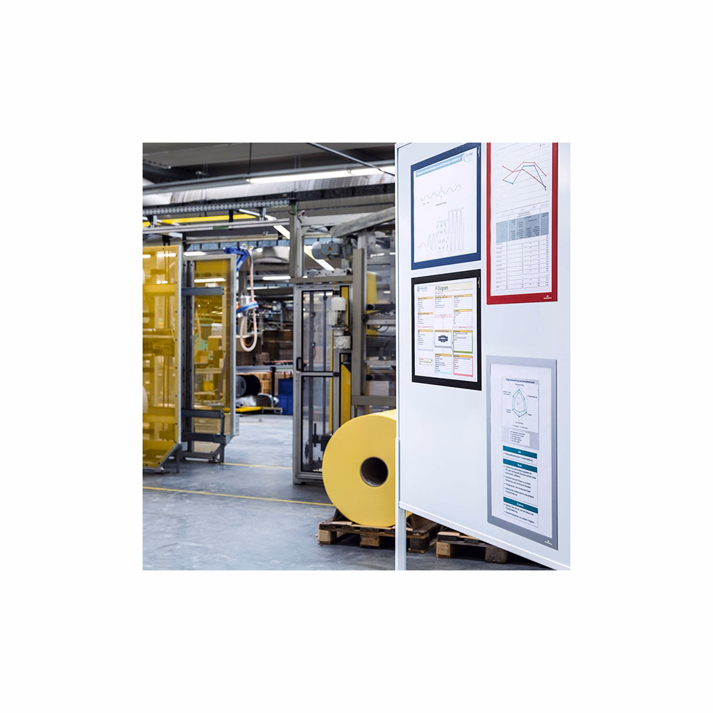 Infokeret DURABLE Duraframe A/3 fém felületre mágneses ezüst 5 darabos