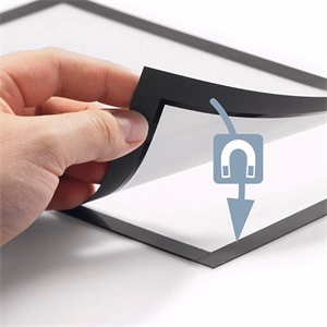 Infokeret DURABLE Duraframe A/3 sima felületre mágneses ezüst 2 darabos