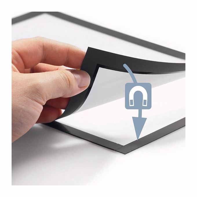 Infokeret DURABLE Duraframe A/3 sima felületre mágneses ezüst 2 darabos