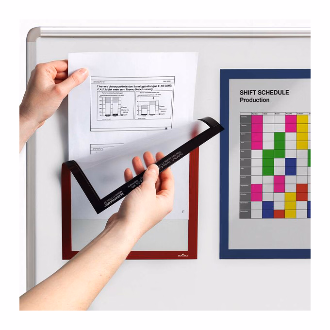 Infokeret DURABLE Duraframe A/4 mágneses sötétkék
