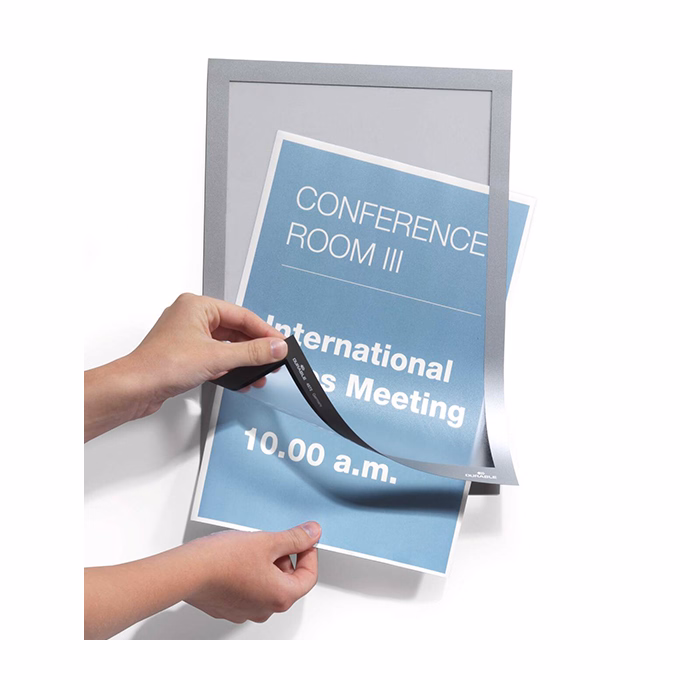 Infokeret DURABLE Duraframe A/4 öntapadós ezüst