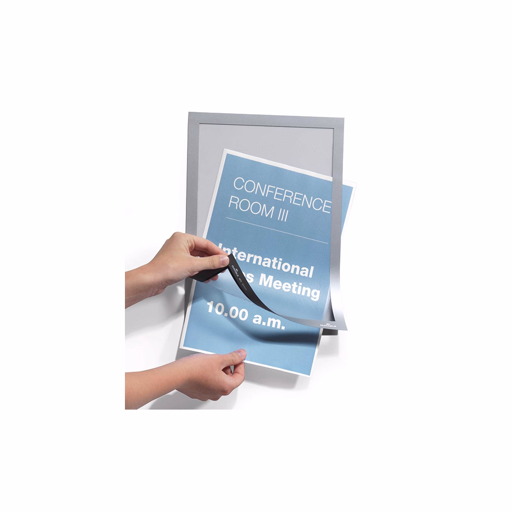 Infokeret DURABLE Duraframe A/4 öntapadós ezüst