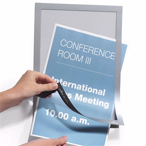 Infokeret DURABLE Duraframe A/4 sima felületre mágneses ezüst 2 darabos