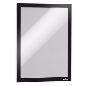 Infokeret DURABLE Duraframe A/4 sima felületre mágneses fekete 2 darabos