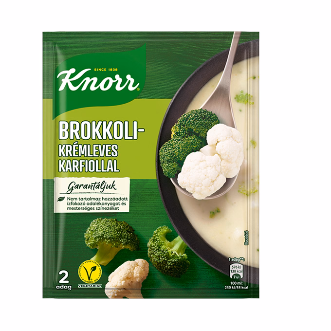 Instant KNORR Brokkolikrémleves karfiollal 51 g