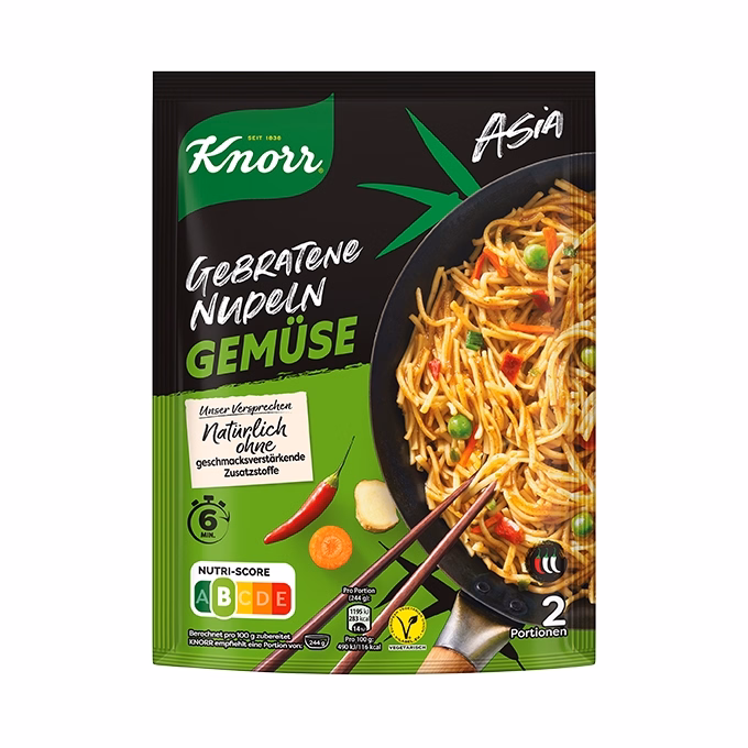 Instant KNORR Spaghetteria Ázsiai pirított tészta pikáns-zöldséges ízesítéssel 139 g