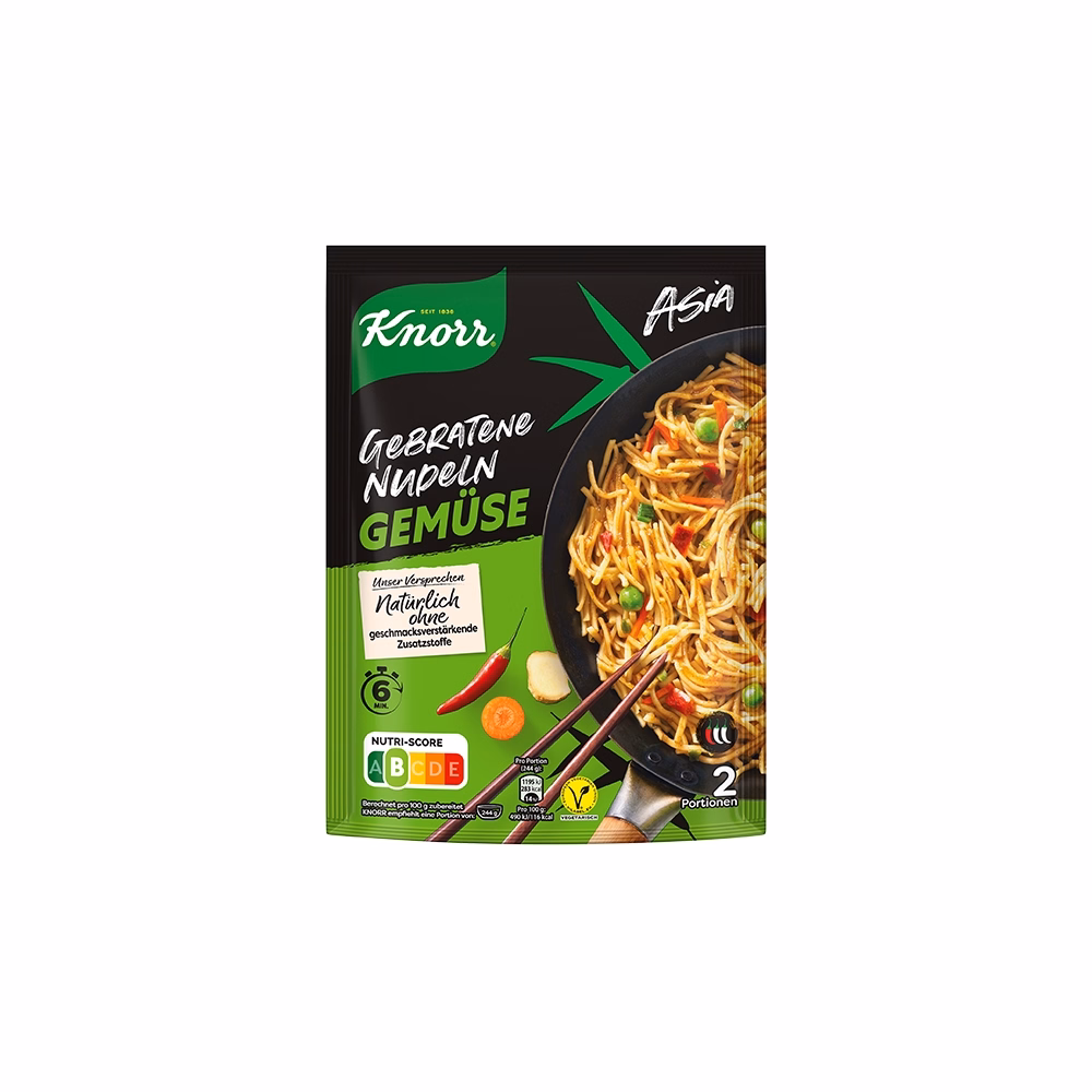 Instant KNORR Spaghetteria Ázsiai pirított tészta pikáns-zöldséges ízesítéssel 139 g