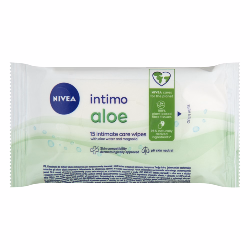 Intim törlőkendő NIVEA aloe vera 15 db