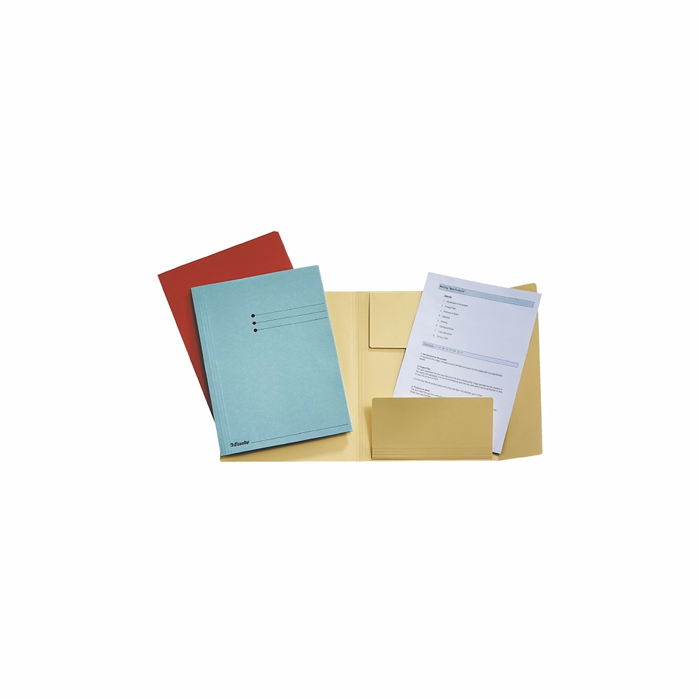 Iratgyűjtő ESSELTE A/4 3 pólyás karton 275 g világoskék