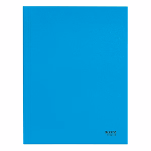 Iratgyűjtő LEITZ Recycle  A/4 3 pólyás karton kék