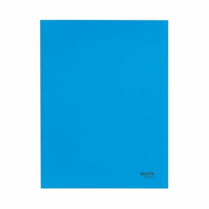 Iratgyűjtő LEITZ Recycle  A/4 3 pólyás karton kék
