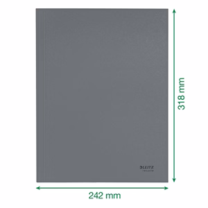 Iratgyűjtő LEITZ Recycle  A/4 3 pólyás karton piros