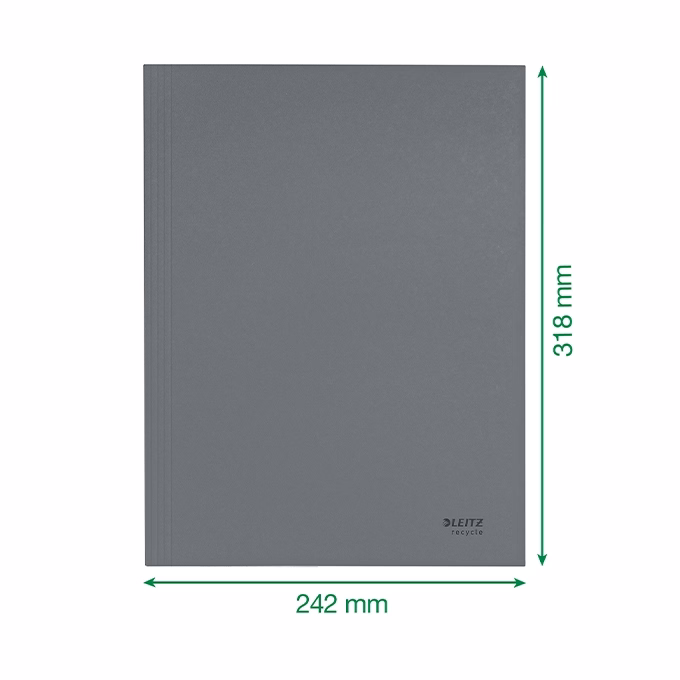 Iratgyűjtő LEITZ Recycle  A/4 3 pólyás karton piros