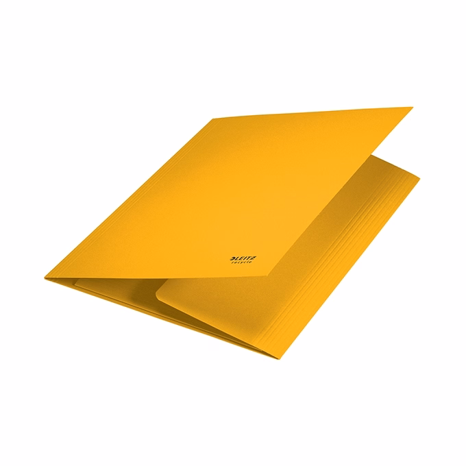 Iratgyűjtő LEITZ Recycle  A/4 3 pólyás karton sárga