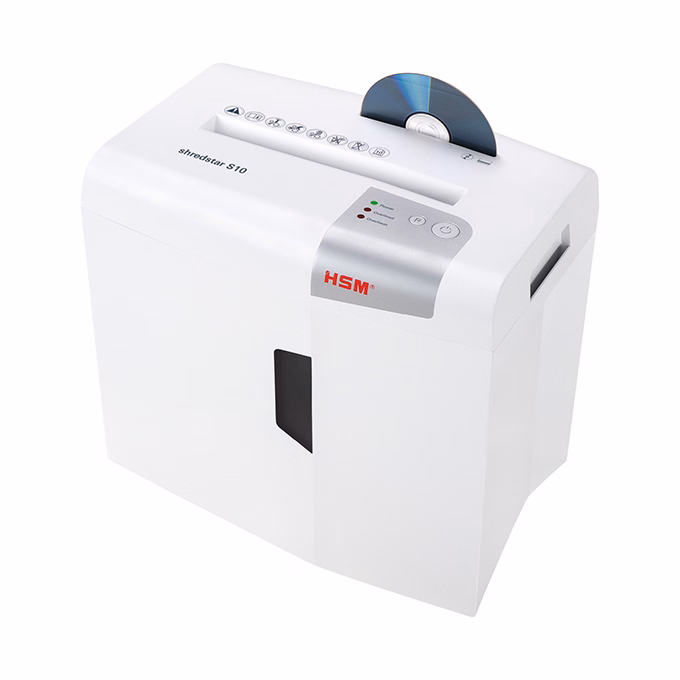 Iratmegsemmisítő HSM Shredstar S10 csík 10 lap Iratmegsemmisítő HSM Shredstar S10 csík 10 lap