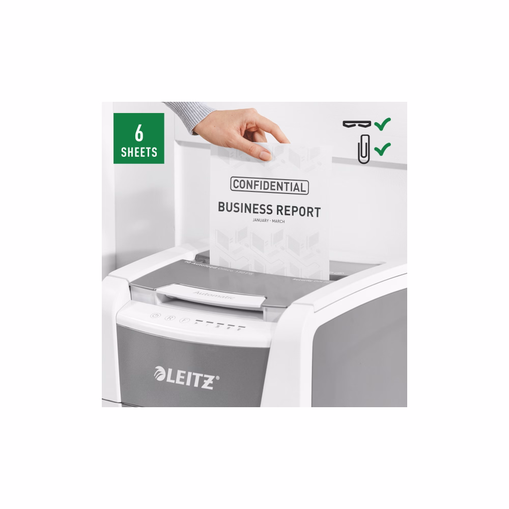 Iratmegsemmisítő LEITZ IQ Autofeed smallOffice 150 P5 Pro mikrokonfetti 6 lap