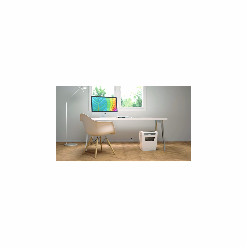 Iratmegsemmisítő LEITZ IQ Home Office konfetti P4 10 lap fehér Iratmegsemmisítő LEITZ IQ Home Office konfetti P4 10 lap fehér