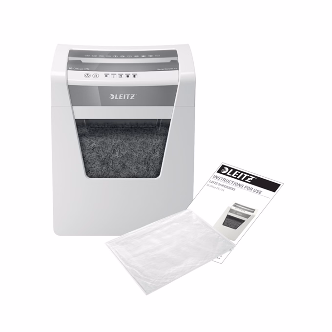 Iratmegsemmisítő LEITZ IQ Office mikrokonfetti P5 10 lap fehér Iratmegsemmisítő LEITZ IQ Office mikrokonfetti P5 10 lap fehér