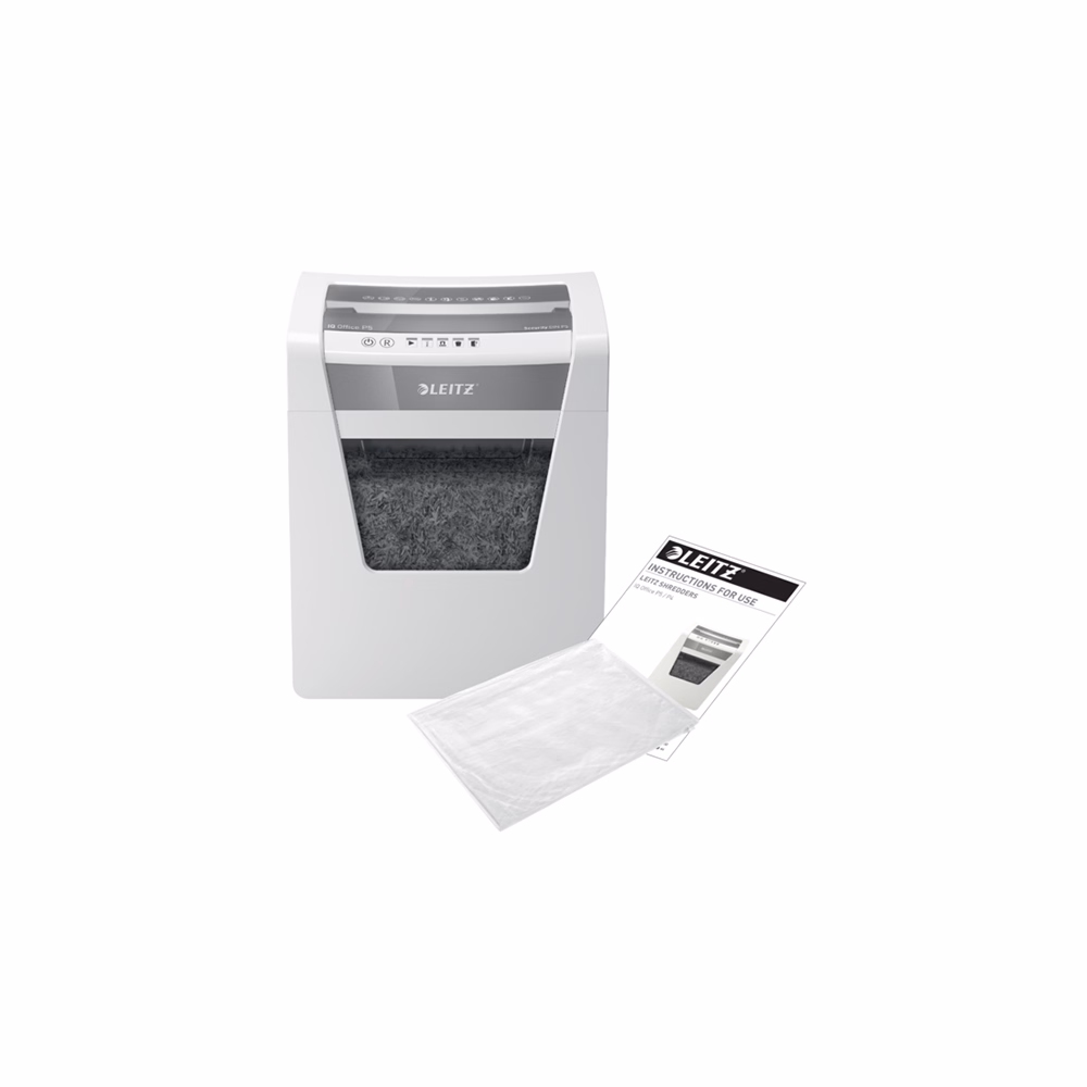 Iratmegsemmisítő LEITZ IQ Office mikrokonfetti P5 10 lap fehér Iratmegsemmisítő LEITZ IQ Office mikrokonfetti P5 10 lap fehér