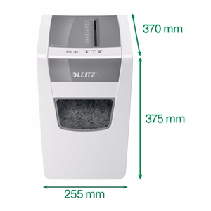 Iratmegsemmisítő LEITZ IQ Slim Home Office konfetti P4 10 lap fehér Iratmegsemmisítő LEITZ IQ Slim Home Office konfetti P4 10 lap fehér