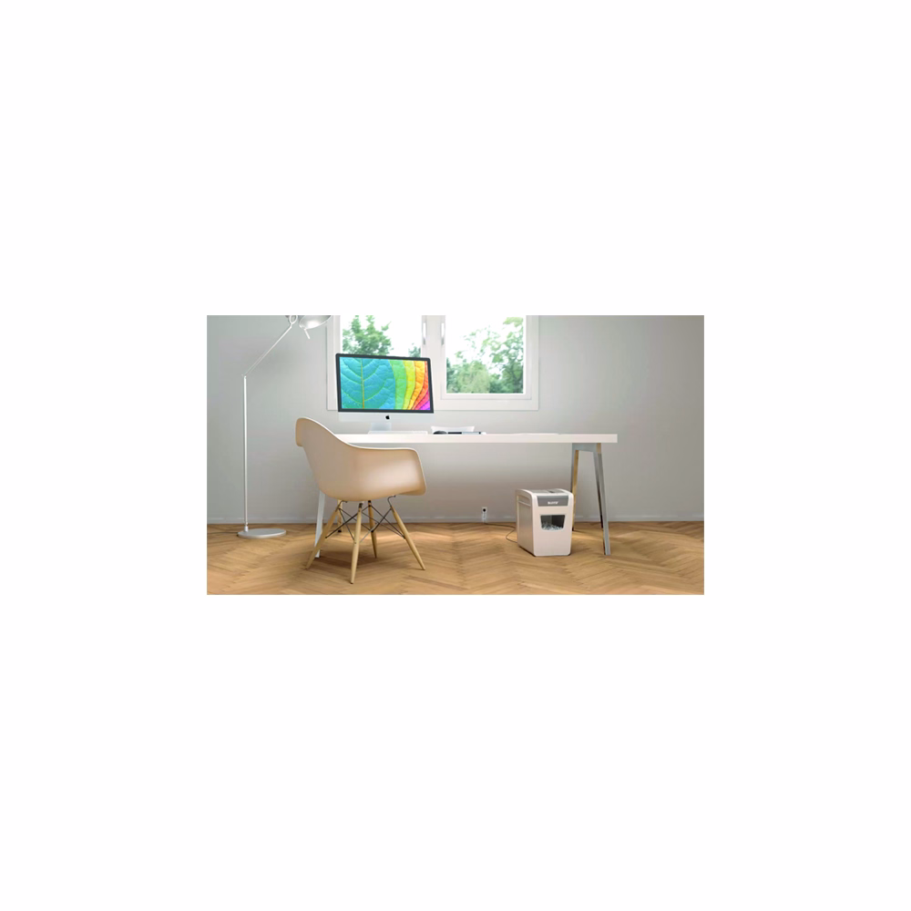 Iratmegsemmisítő LEITZ IQ Slim Home Office konfetti P4 10 lap fehér Iratmegsemmisítő LEITZ IQ Slim Home Office konfetti P4 10 lap fehér