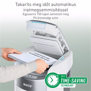 Iratmegsemmisítő LEITZ IQ OptiMax Autofeed Home Office P4 150 lap