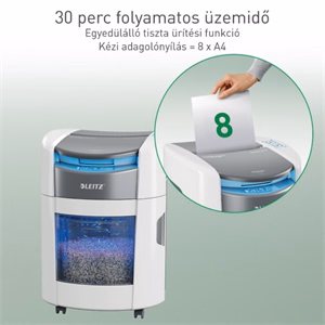 Iratmegsemmisítő LEITZ IQ OptiMax Autofeed Home Office P4 150 lap