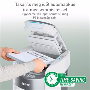 Iratmegsemmisítő LEITZ IQ OptiMax Autofeed Home Office P5 150 lap